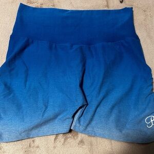 Bombshell Sportswear Blue Ombre toggle Athletic Shorts Large